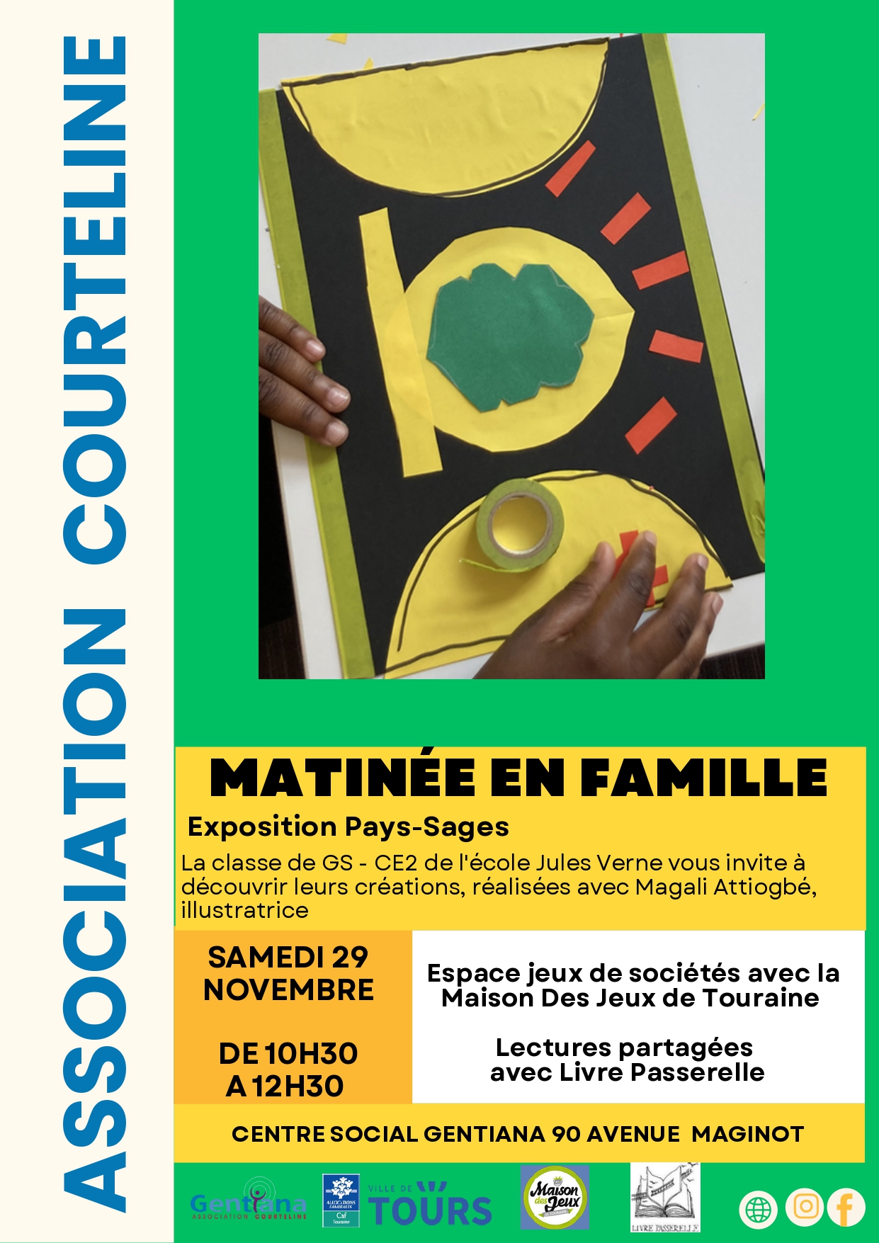 Tours nord - Matinée en famille @ Centre socio-culturel Gentiana | Tours | Centre-Val de Loire | France