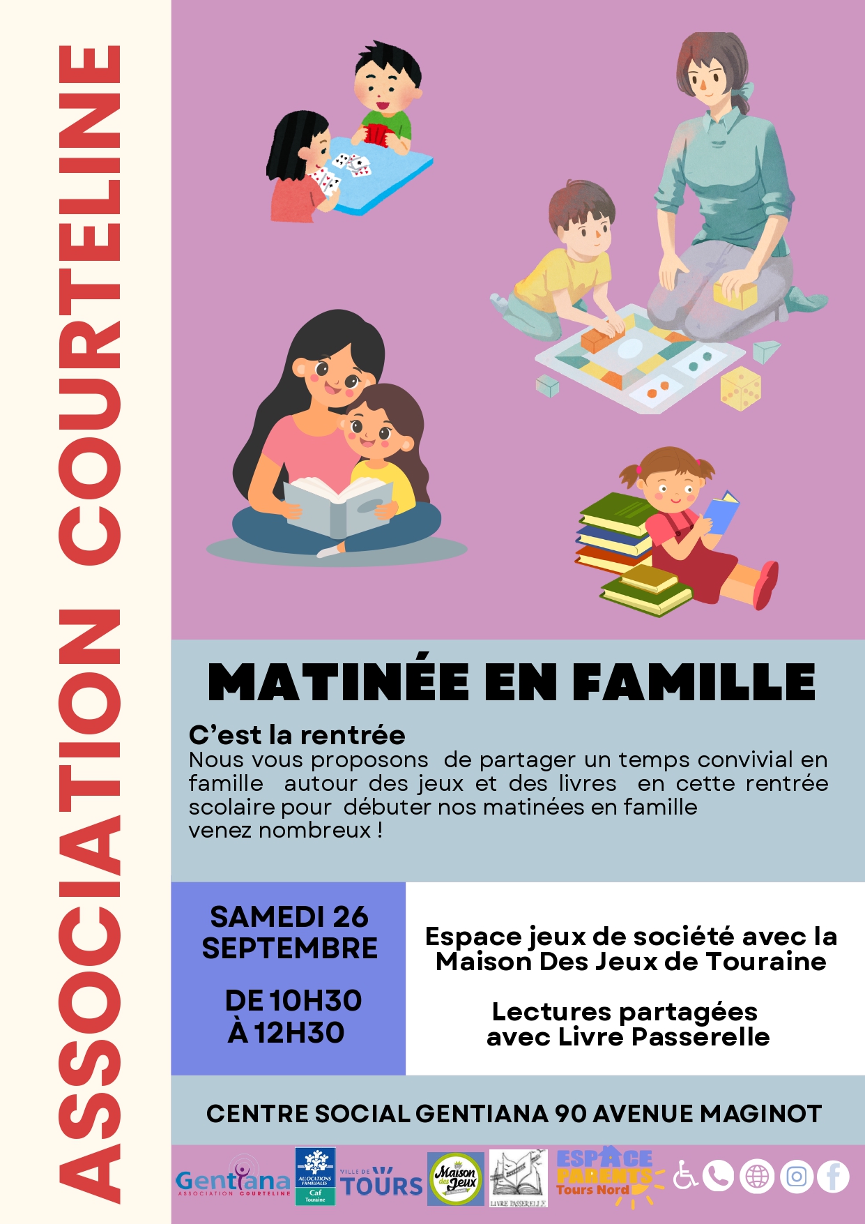 TOURS nord - Matinée en famille @ Espace Gentiana | Tours | Centre-Val de Loire | France
